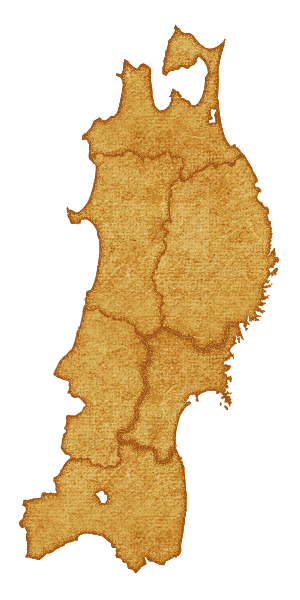 東北の地図